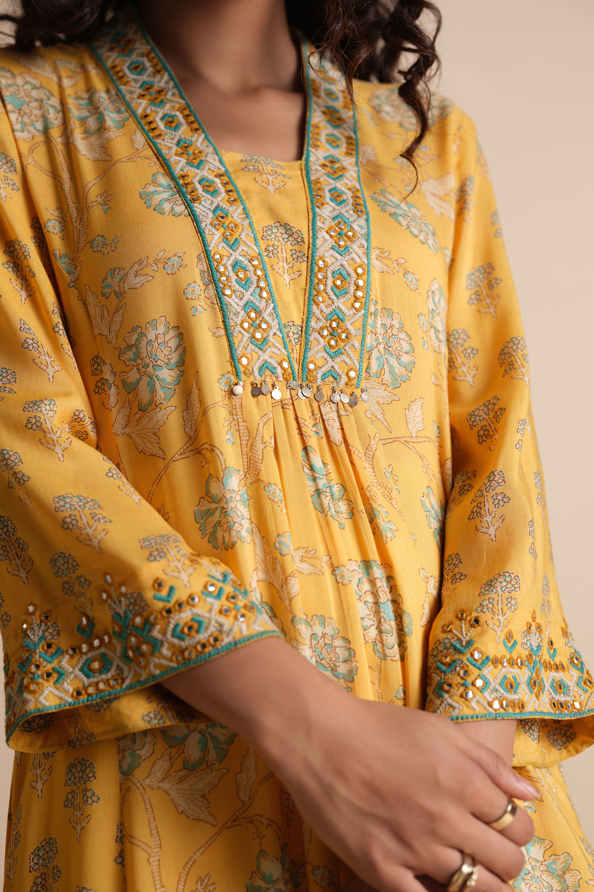 Sunehra Swag Kurta, Mustard, image 3